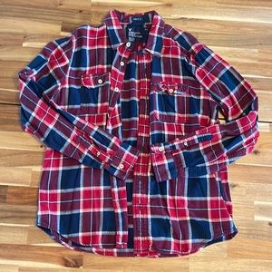 AEO Flannel Button Down Shirt XL